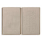 Set of 2 Beige Textured Paintings
