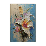 Lily Bloom Impasto Canvas Art