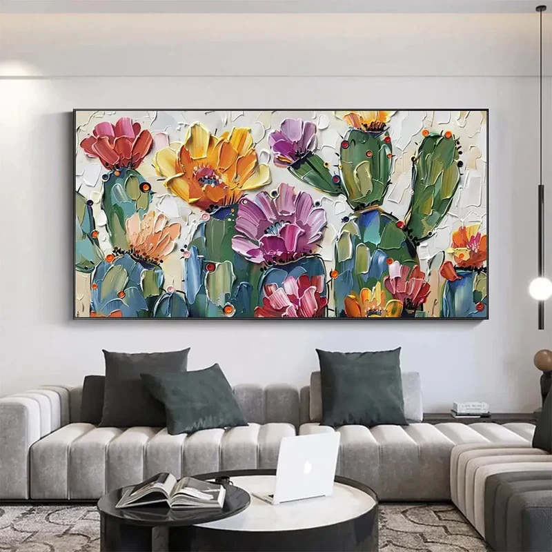 Colorful Desert Flower Painting