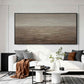 Taupe Horizon Minimalist Painting