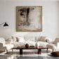 Neutral Brushstroke Abstract Painting
