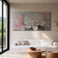 Blush Peony Thick Paint Floral Painting