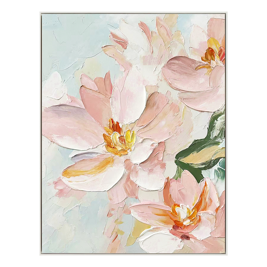 Petal Whisper Blush Floral Painting