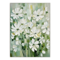 Soft Meadow White Blossoms Abstract Painting