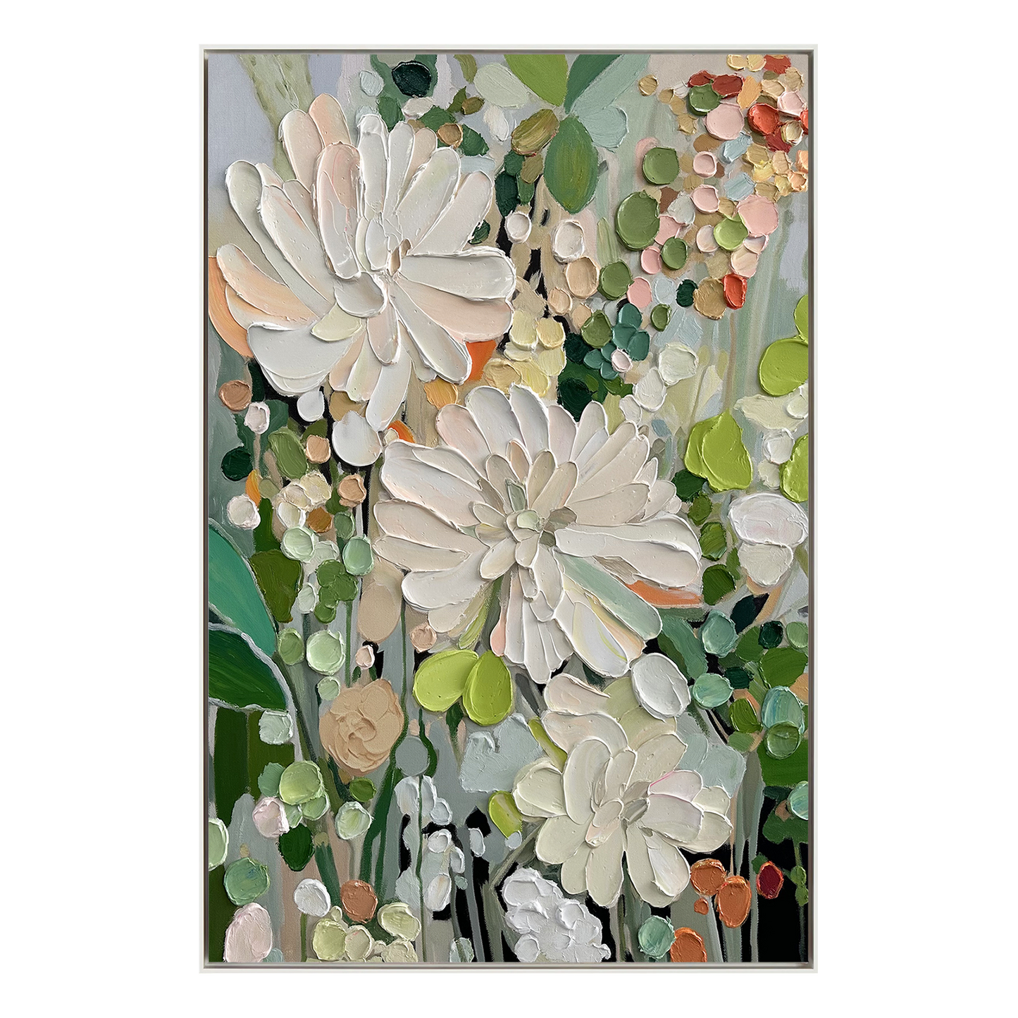 Soft Bloom Garden Abstract Painting
