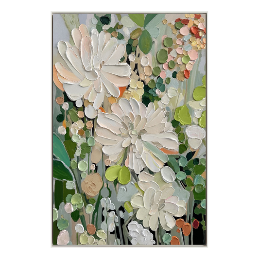 Soft Bloom Garden Abstract Painting