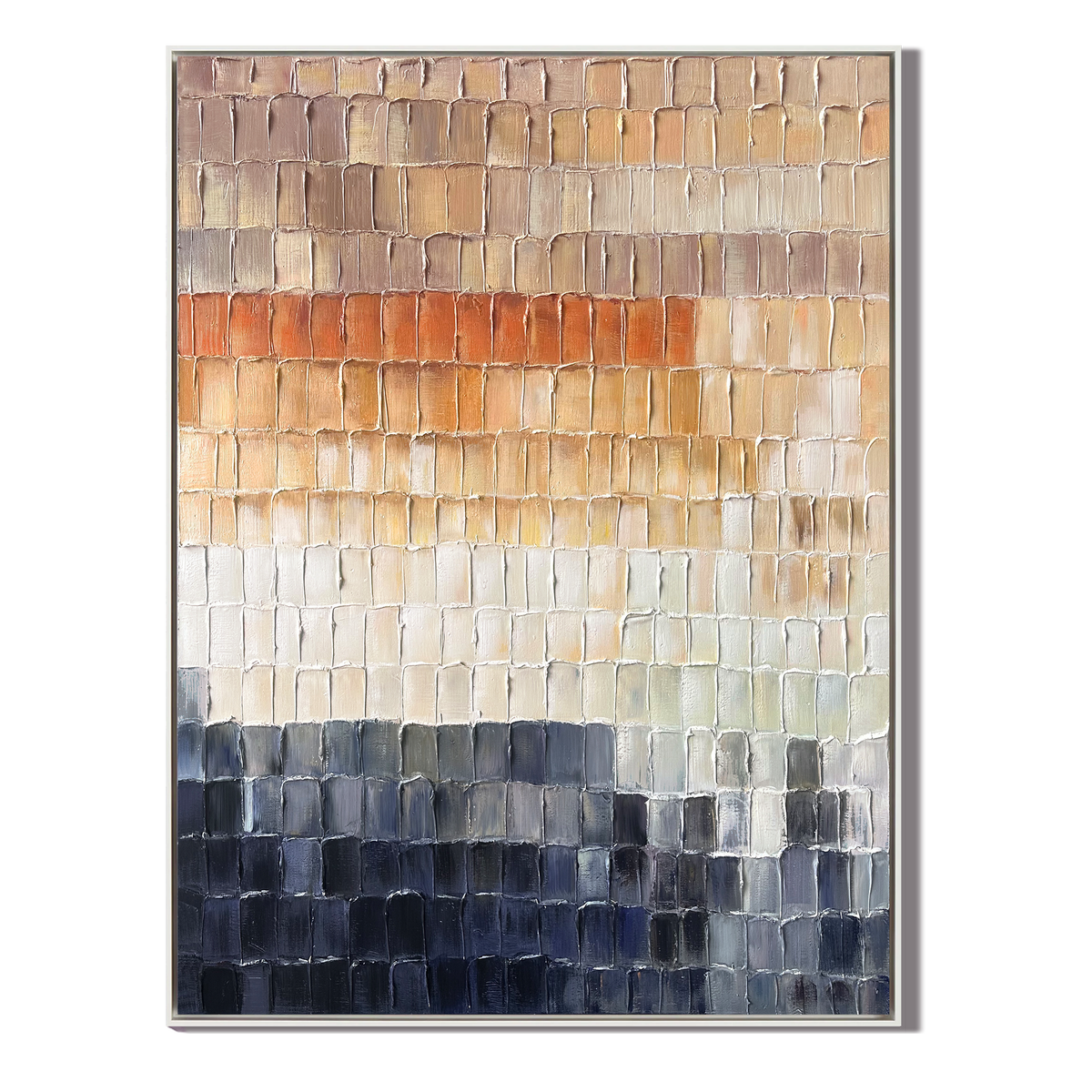Earth Layers Textured Abstract Painting