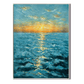 Golden Horizon Seascape Oil Painting #RIX1 (454)