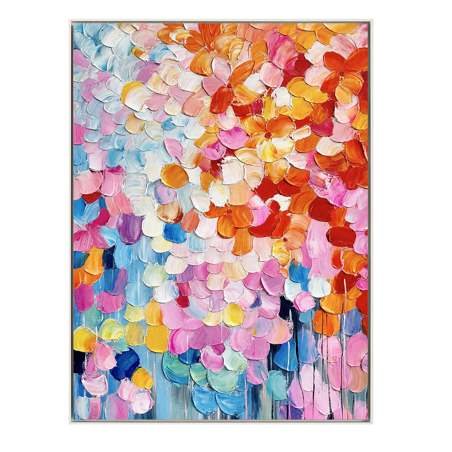 Sunlit Petals Abstract Painting