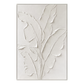 Ivory Whisper Leaves Abstract Painting