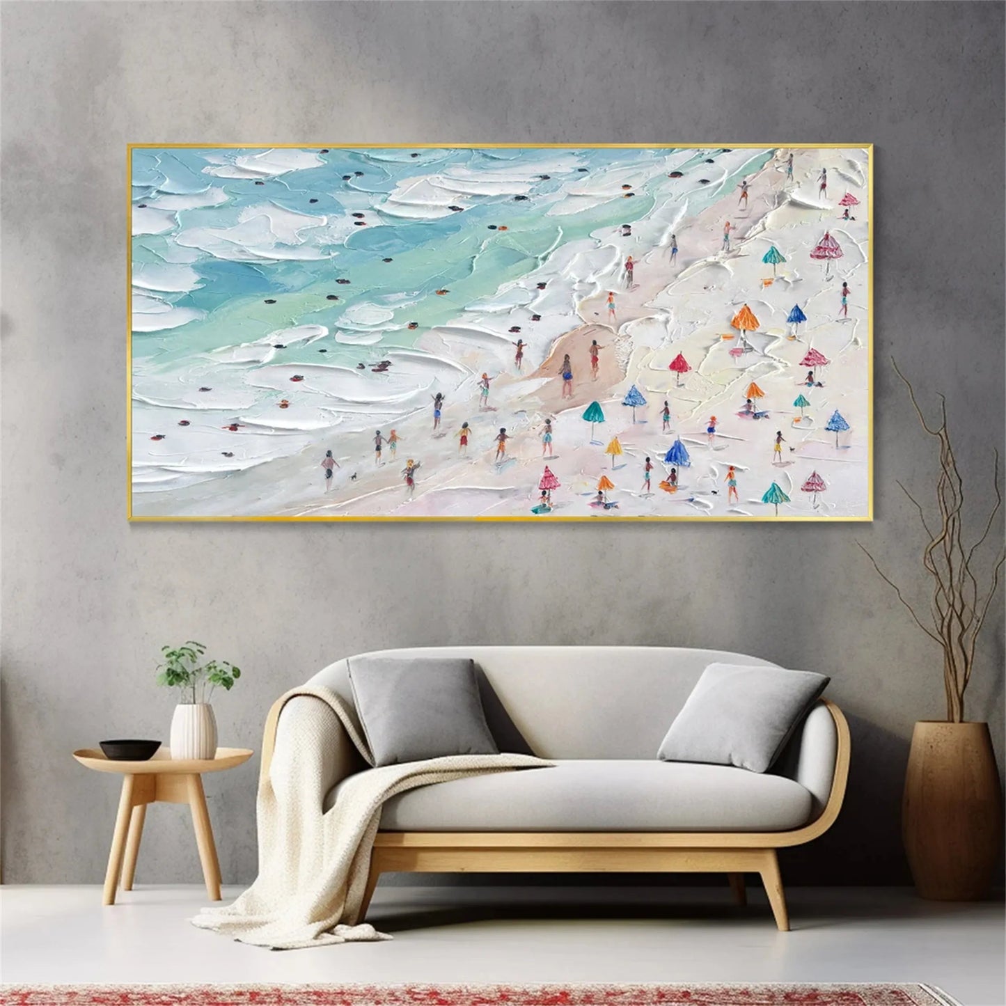 Golden Sands-Beach Abstract Painting