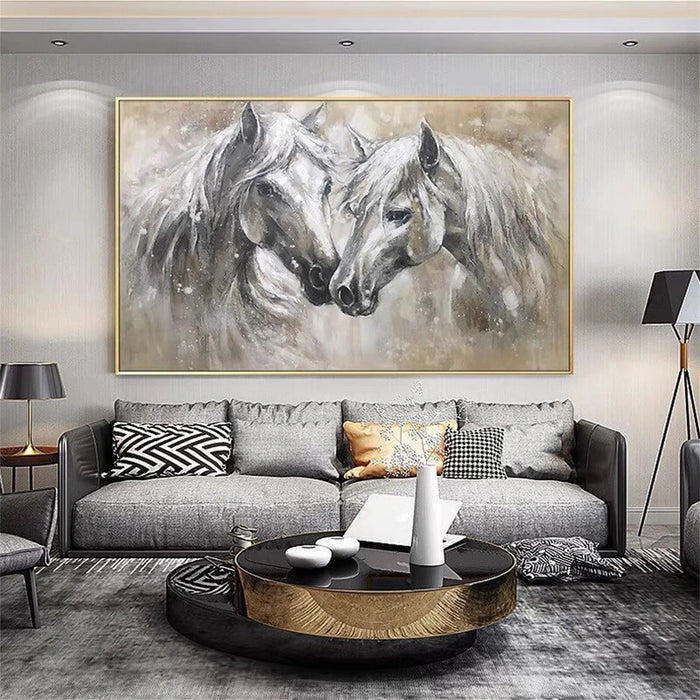 Soul Bond Horse Abstract Painting