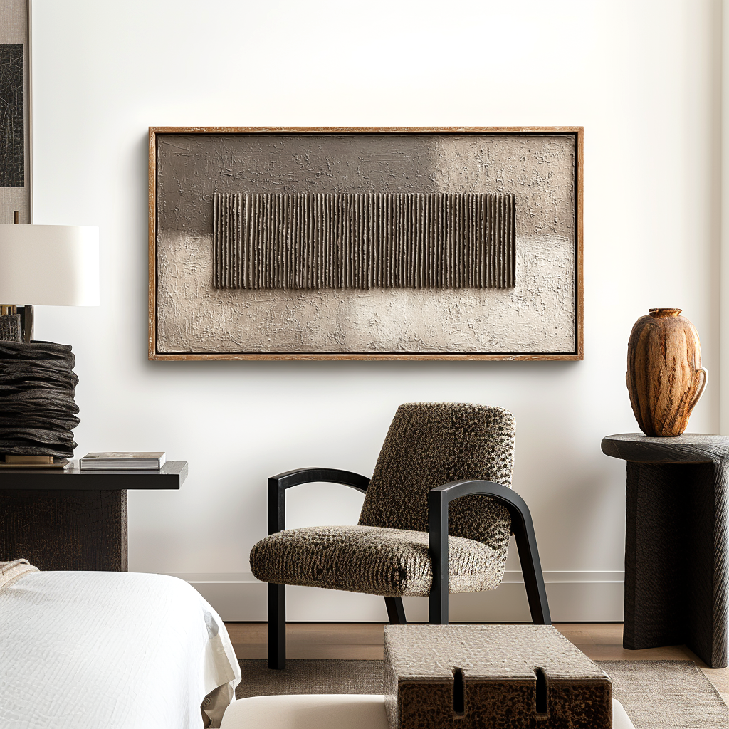 Wabi Sabi Textured Relief Painting #ART86