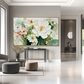 Ivory Bloom–Textured Floral Oil Painting
