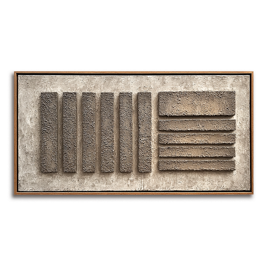 Wabi Sabi Textured Relief Art #ART87