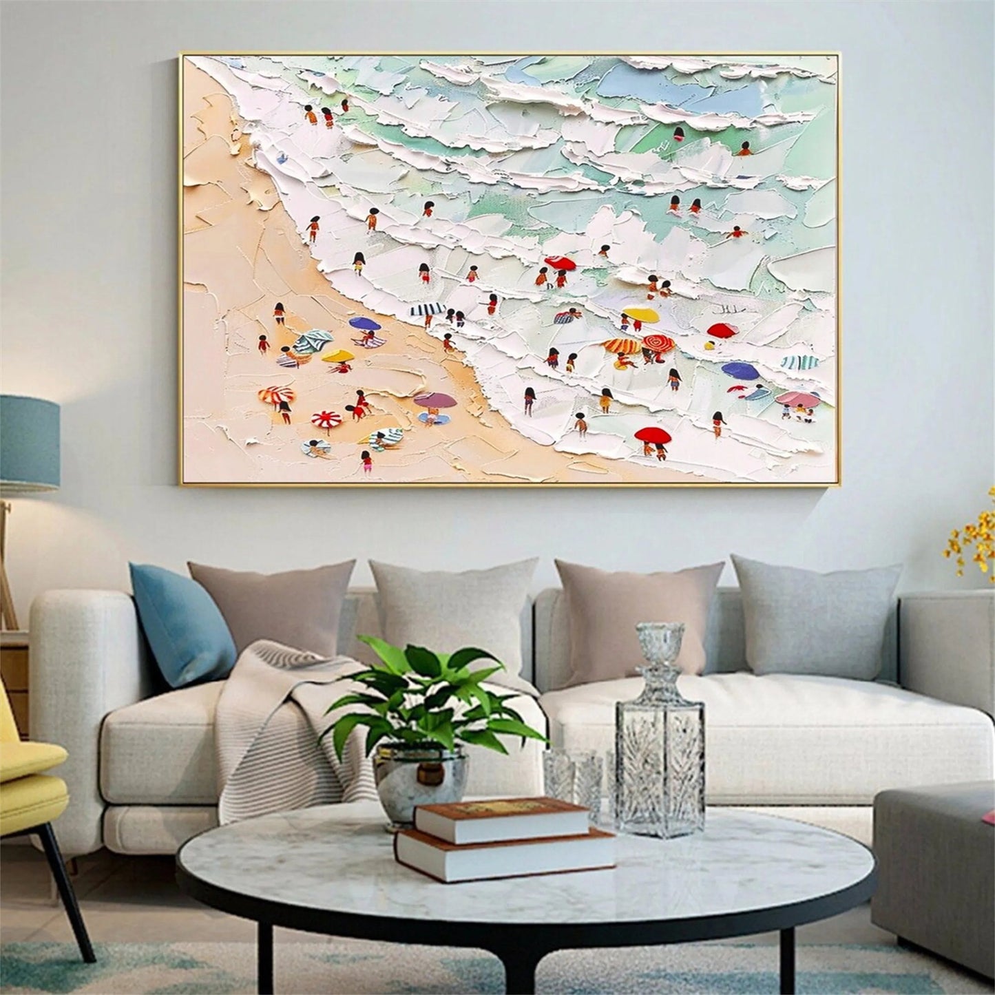 Sun-Kissed Beach-Fun Texture Painting