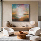Pastel Horizon Abstract Seascape Painting