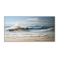 Golden Wave-Beige Textured Ocean Painting