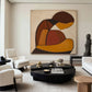 Cocoon Glow Ochre Figurative Painting