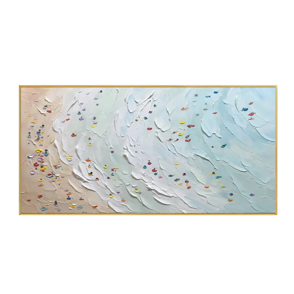 Seaside Harmony-Pastel Beach Painting