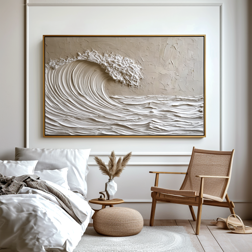 3D Textured Wave Painting #ART08