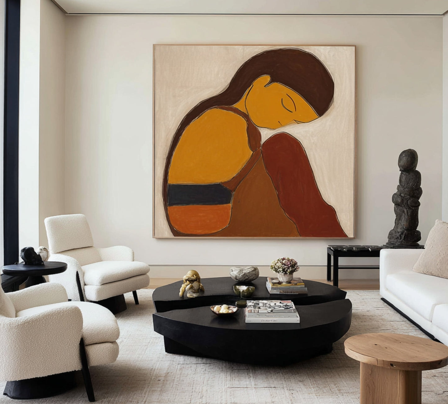 Amber Dream Quiet Figure Painting
