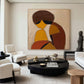 Amber Reverie Abstract Portrait Painting