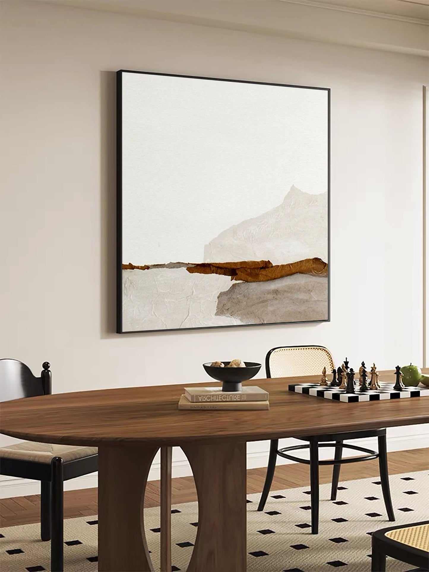 Quiet Horizon Minimal Abstract Painting