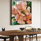 Sunlit Peach Bloom Floral Painting