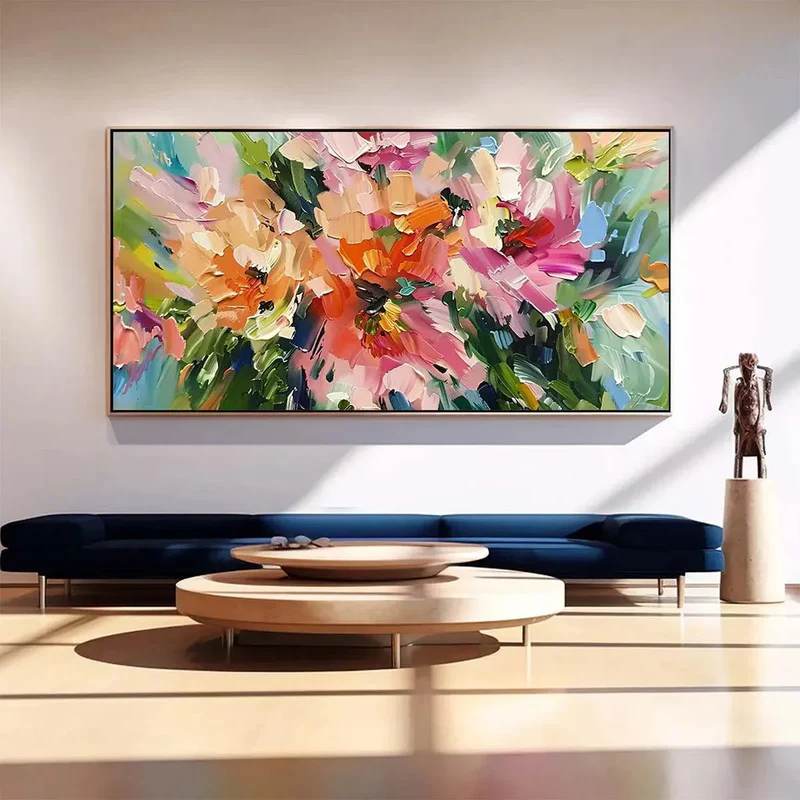 Colorful Abstract Floral Painting