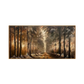 Golden Hour Forest Path Painting
