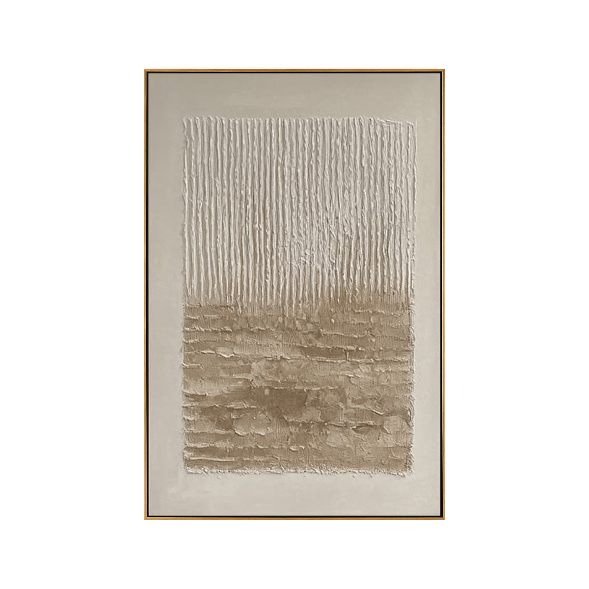Neutral Cascade Wabi Sabi Canvas Art