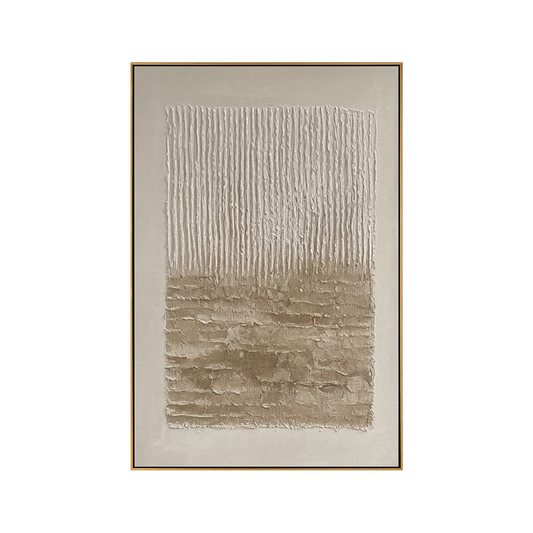Neutral Cascade Wabi Sabi Canvas Art