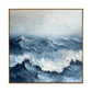 Tempest Blue Ocean Impasto Painting