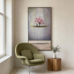 Moonlit Sakura Boat Surreal Canvas Art