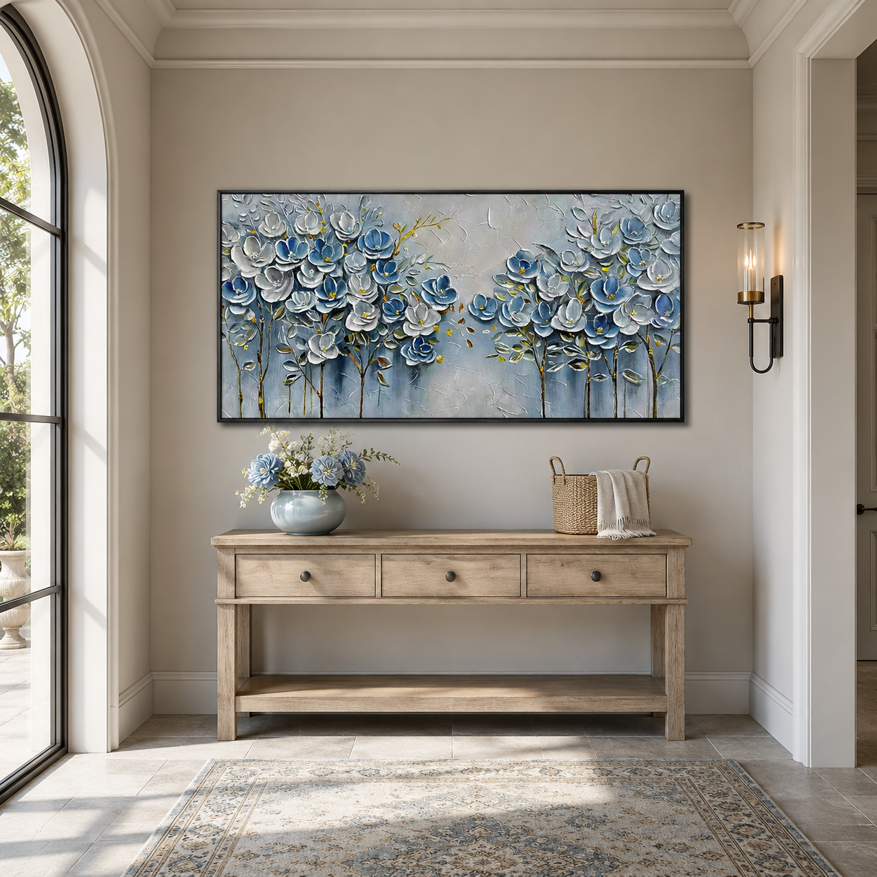 Textured Floral Painting