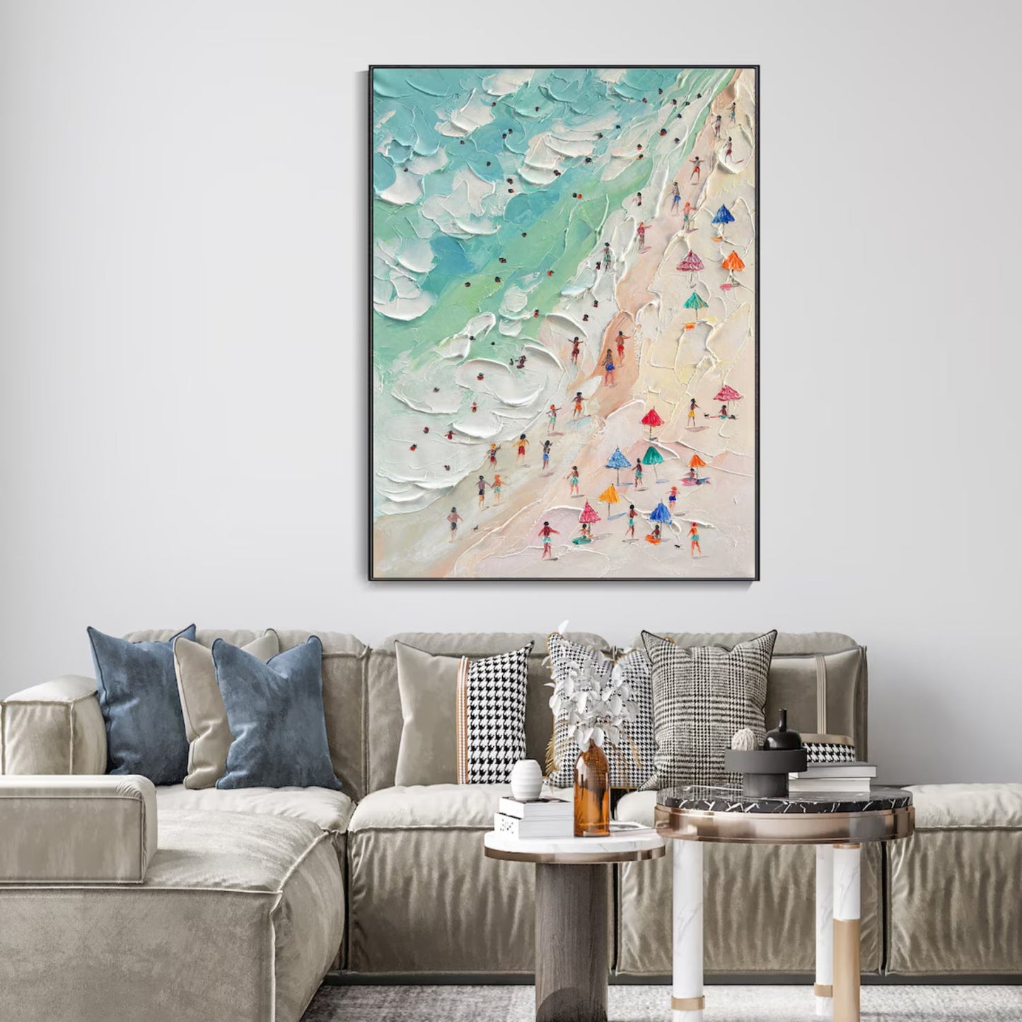Azure Breeze-Beach Landscape Painting