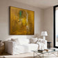 Golden Haze Abstract Painting