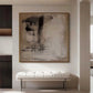 Neutral Brushstroke Abstract Painting