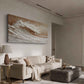 Sunlit Surf Wave Painting