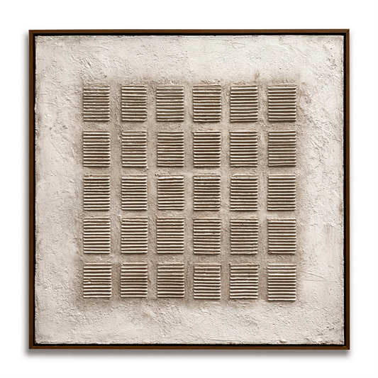 Wabi Sabi Textured Square Art #ART91