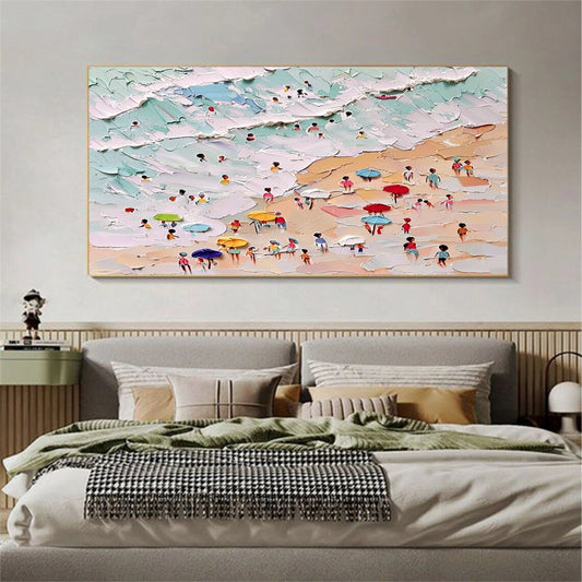 Pastel Waves-Summer Beach Painting