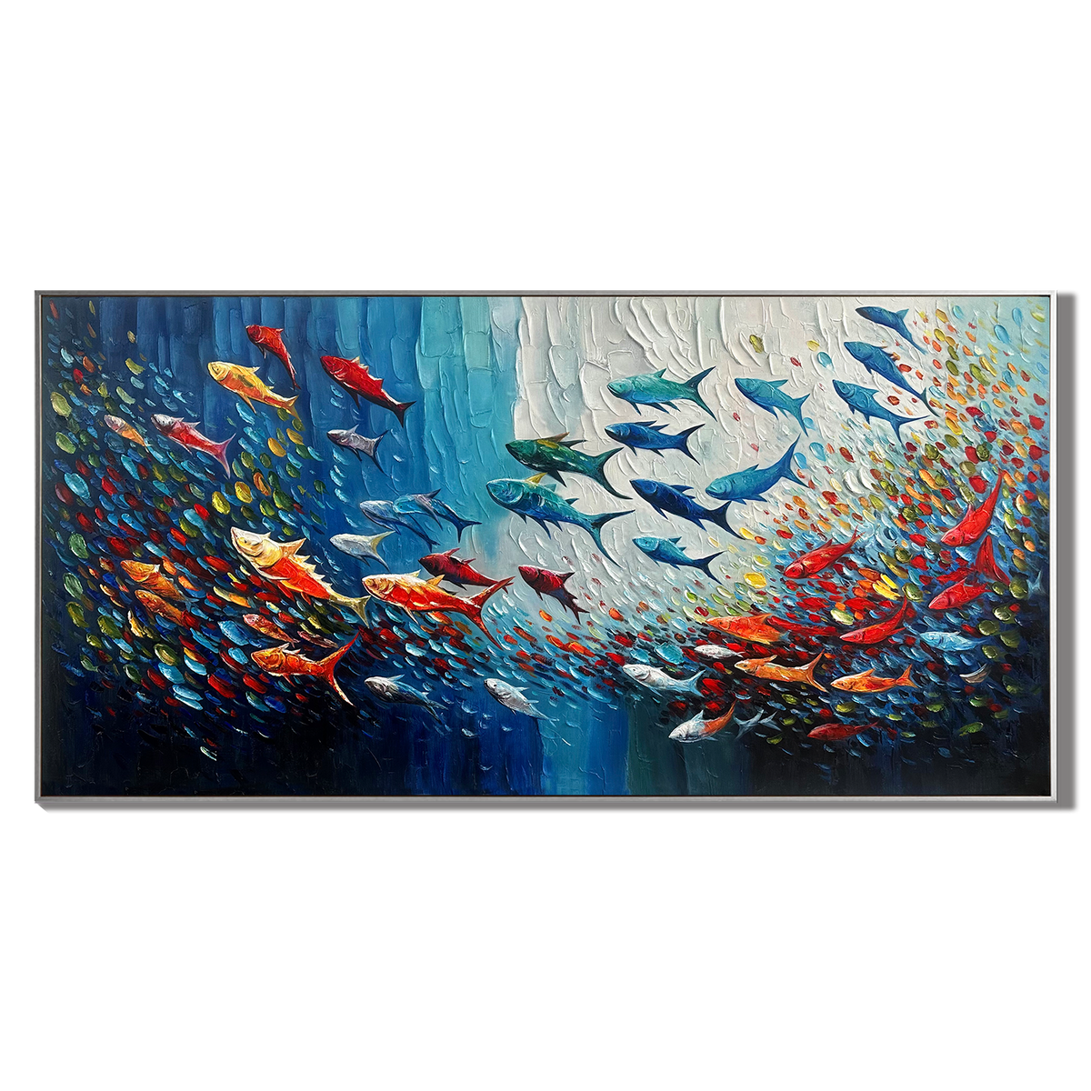 Colorful Fish Abstract Painting