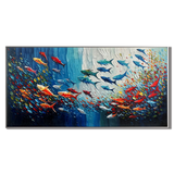 Colorful Fish Abstract Painting