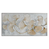 Golden Harmony Ginkgo Leaf Painting