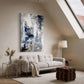 Blue Gold Glimpse Abstract Canvas Art