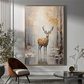 Golden Forest Serenity Deer Painting
