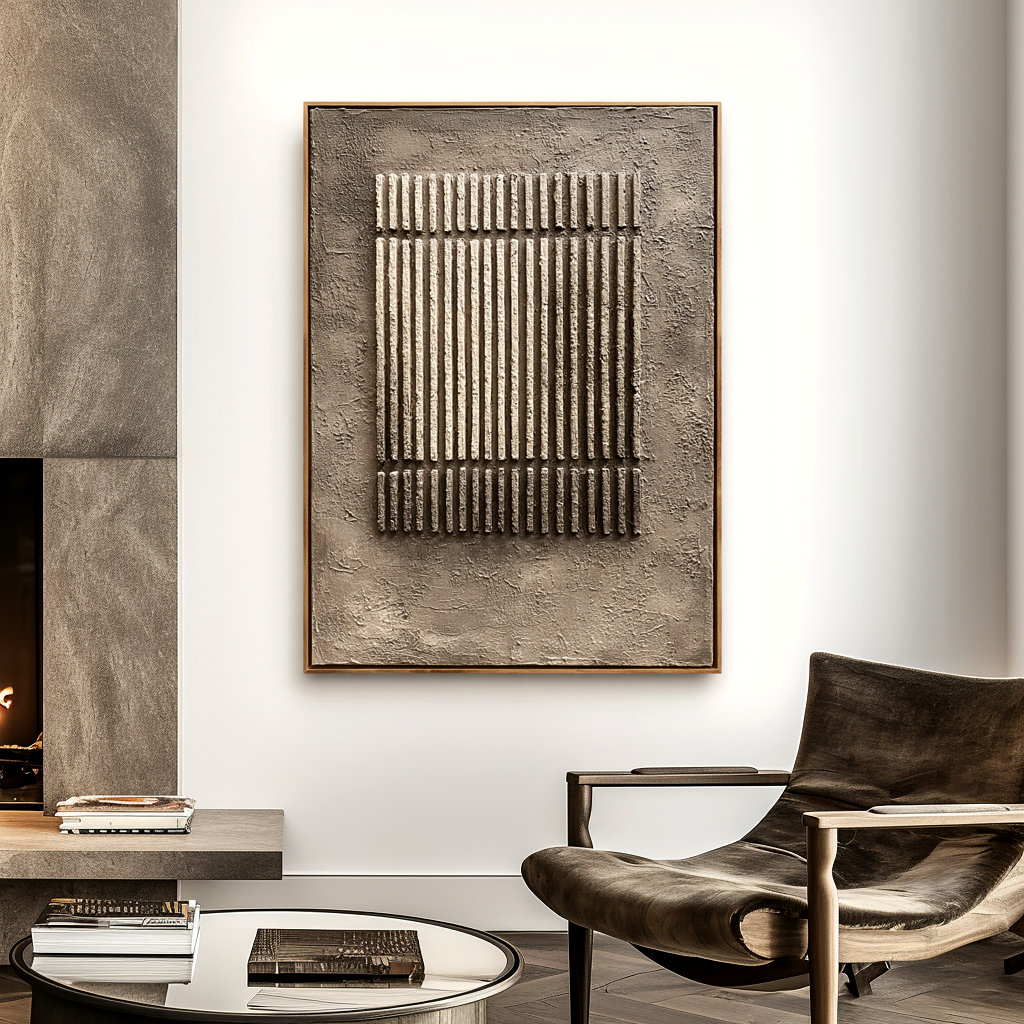 Wabi Sabi Vertical Texture Art #ART94