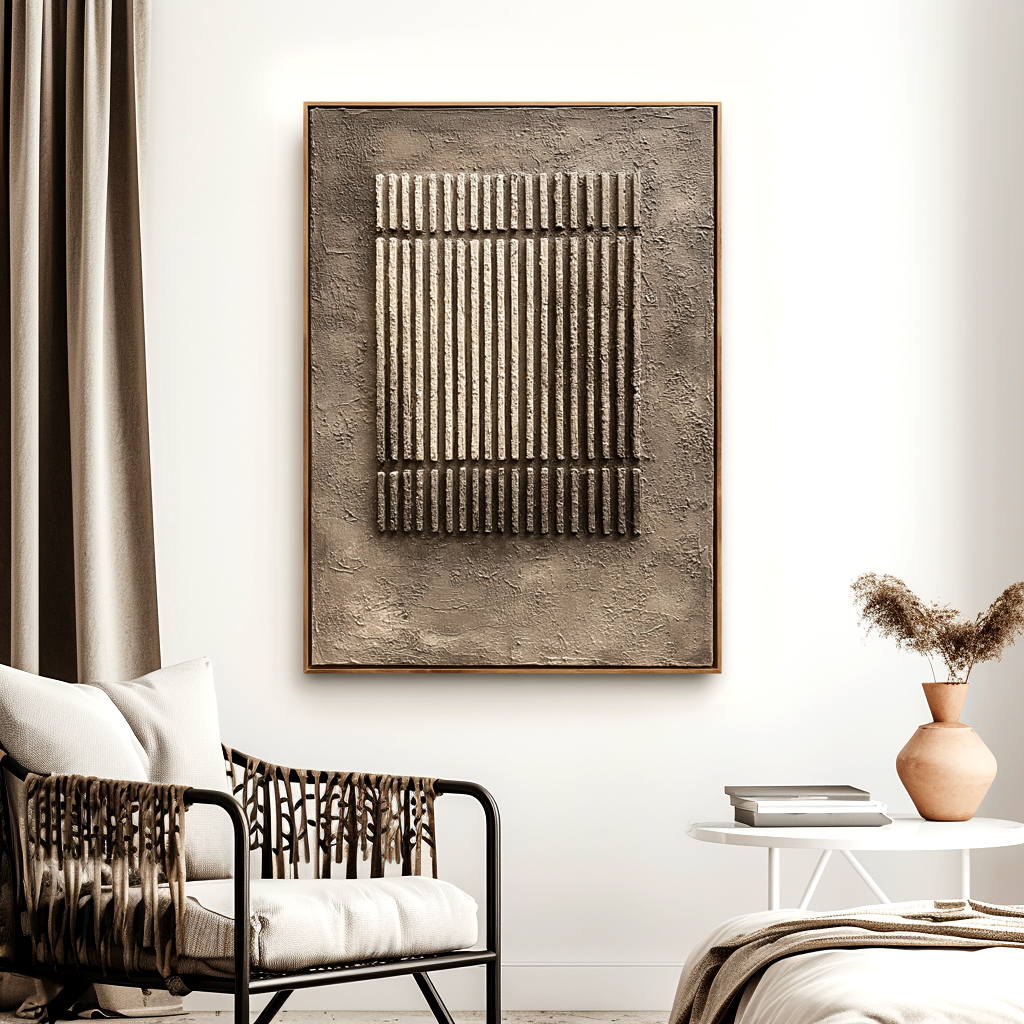 Wabi Sabi Vertical Texture Art #ART94