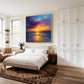 Aurora Tide Sunset Ocean Impasto Oil Painting